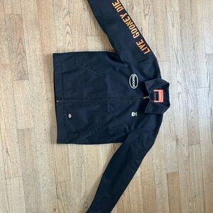 Dickies Black and Orange Lightweight Jacket
